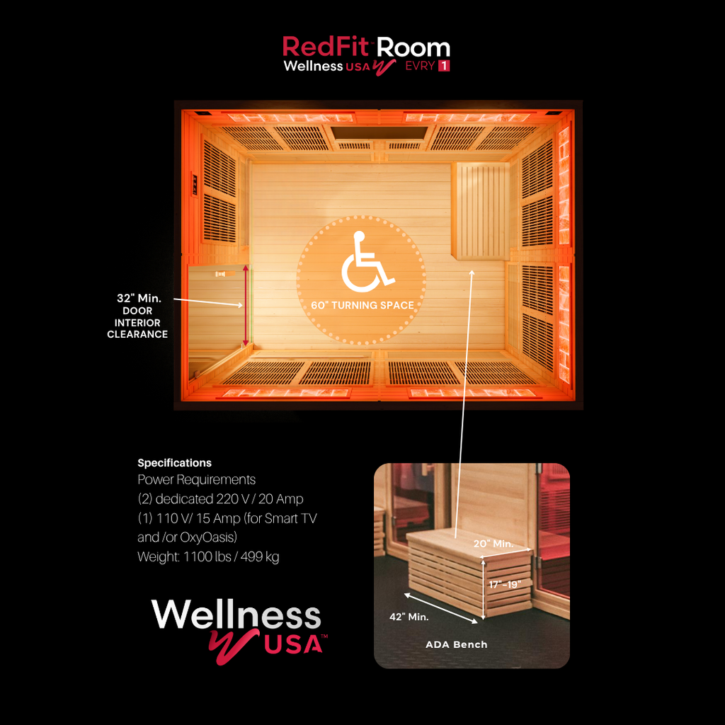 RedFit™ Room EVRY1 - ADA Compliant Sauna 3