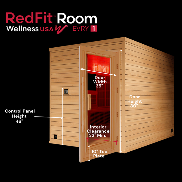 Sauna accesible ADA RedFit™ Room EVRY1